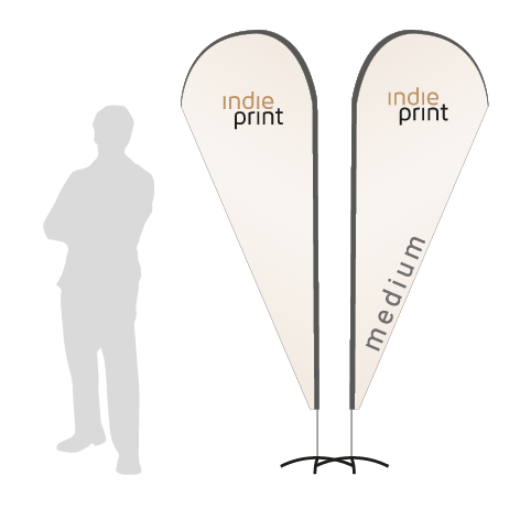 Beachflag Drop | Medium (280 cm) | beidseitig bedruckt