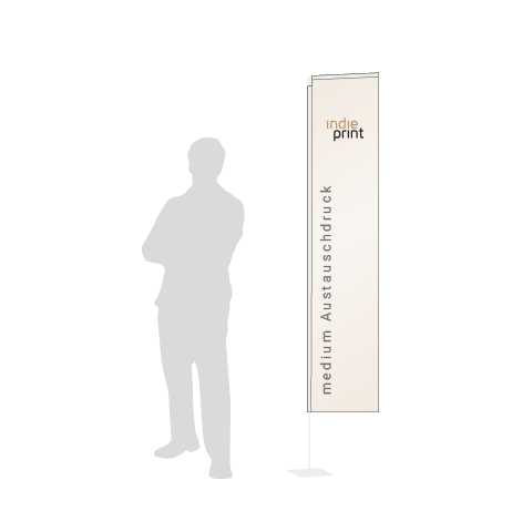 Beachflag Rechteck Austauschdruck | Medium (300 cm) | einseitig bedruckt