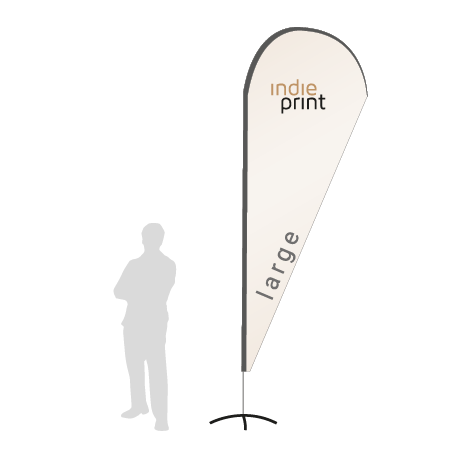 Beachflag Drop | Large (350 cm) | einseitig bedruckt