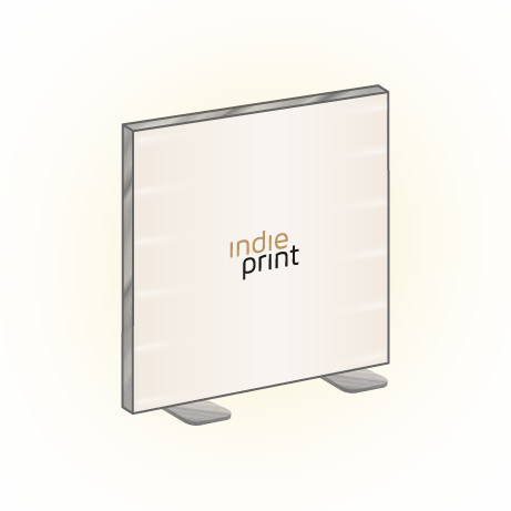 Textilspannrahmen LED freistehend | B 100 cm x H 200,5 cm | bedruckt