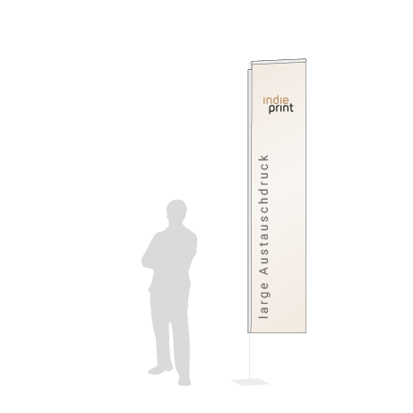 Beachflag Rechteck Austauschdruck | Large (400 cm) | einseitig bedruckt