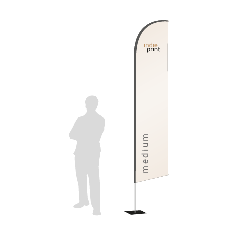 Beachflag Wind | Medium (320 cm) | einseitig bedruckt