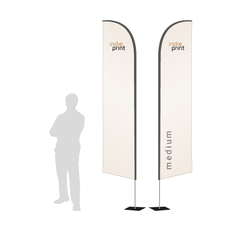 Beachflag Wind | Medium (320 cm) | beidseitig bedruckt