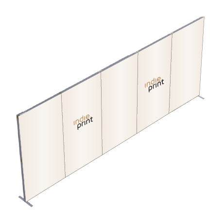 FASTFRAME™ gerade Wand | 5 Module | mit Druck