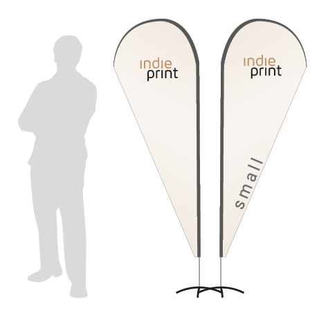 Beachflag Drop | Small (210 cm) | beidseitig bedruckt