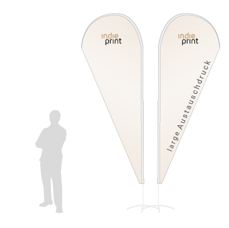 Beachflag Drop Austauschdruck | Large (350 cm) | beidseitig bedruckt