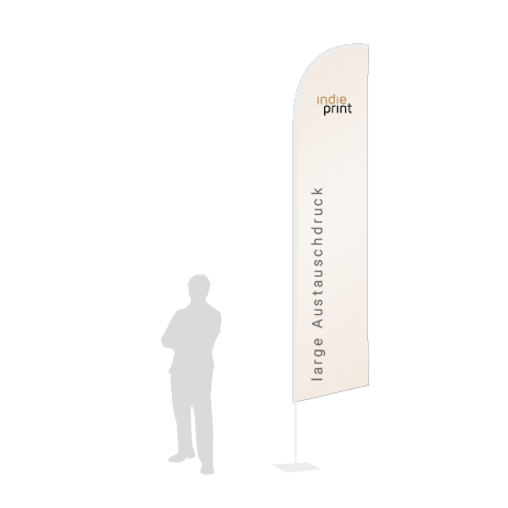 Beachflag Wind Austauschdruck | Large (400 cm) | einseitig bedruckt