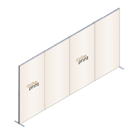 FASTFRAME™ gerade Wand | 4 Module | mit Druck
