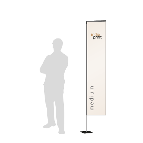 Beachflag Rechteck | Medium (300 cm) | einseitig bedruckt