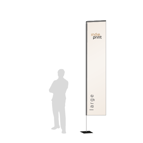 Beachflag Rechteck | Large (400 cm) | einseitig bedruckt