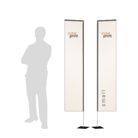 Beachflag Rechteck | Small (200 cm) | beidseitig bedruckt