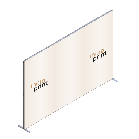 FASTFRAME™ gerade Wand | 3 Module | mit Druck