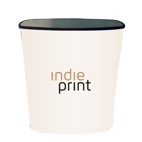 Messetheke ZIPP LED | B 56,5 cm x H 102 cm x T 39,7 cm | bedruckt