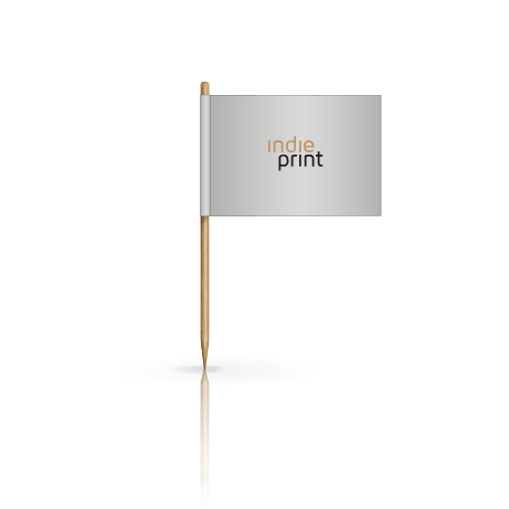 Zahnstocher mit Fähnchen | ca. 7 cm | beidseitig bedruckt