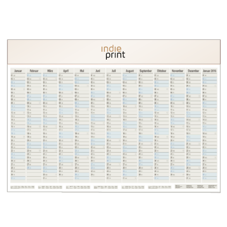 Jahresplaner – einseitig